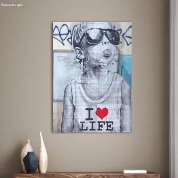 Πίνακας σε καμβά Love for life