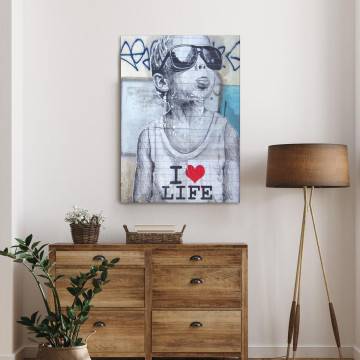 Canvas print Love for life Framed canvas View 1 2