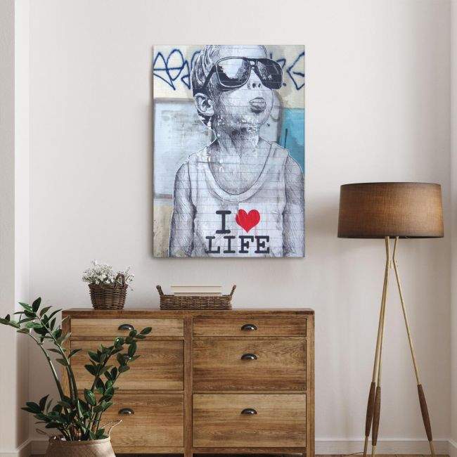 Canvas print Love for life