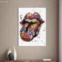 Canvas print Teasing lips