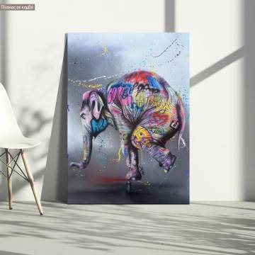 Canvas print Graffiti balance