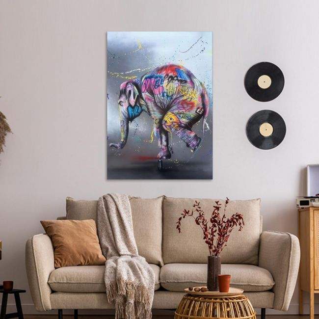 Canvas print Graffiti balance