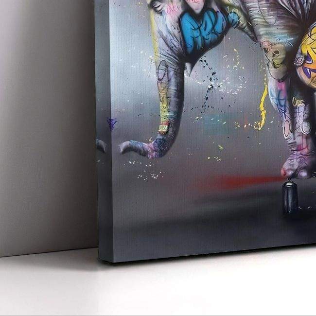 Canvas print Graffiti balance
