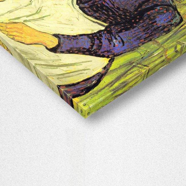 Canvas print Girl in a straw hat, Vincent van Gogh