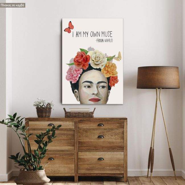 Canvas print I am my own muse, Frida