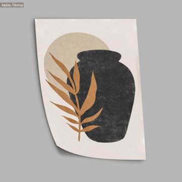 Sun, amphora and olive branch , poster 2