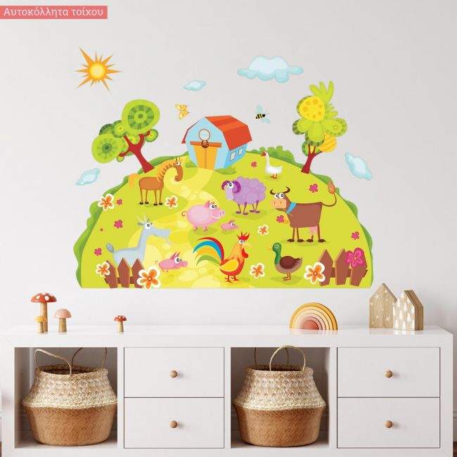 Kids wall stickersFarm animals