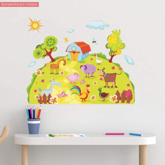Kids wall stickersFarm animals