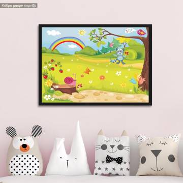 Μονοπάτι στο Δάσος, κάδρο, μαύρη κορνίζα