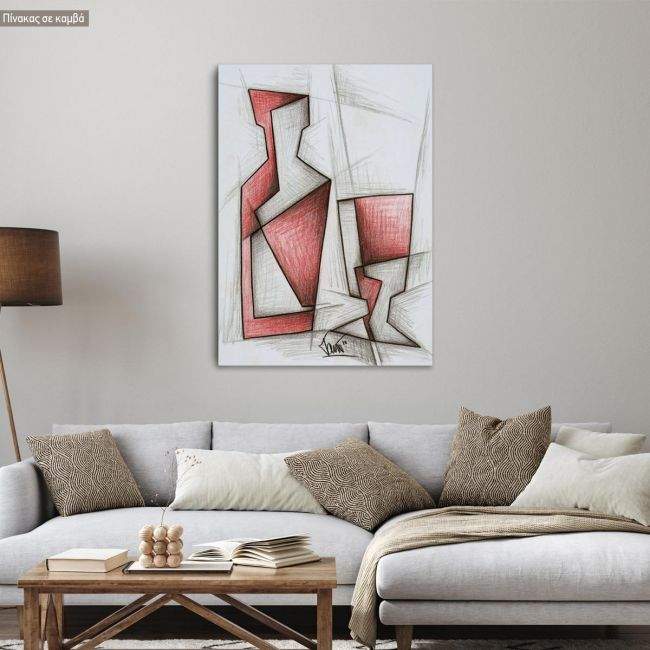 Canvas print A bottle and glass