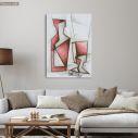 Canvas print A bottle and glass