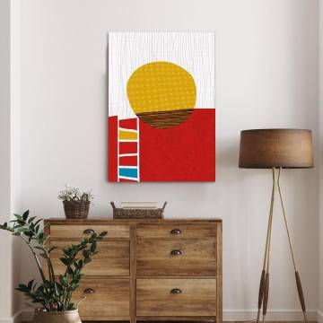 Canvas print Abstract rising sun Framed canvas View 1 2