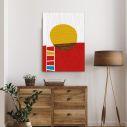 Canvas print Abstract rising sun
