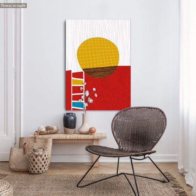 Πίνακας σε καμβά Abstract rising sun, insta