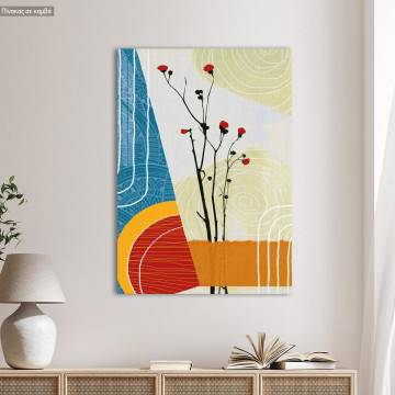 Canvas print Abstract flower synthesis