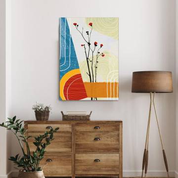 Canvas print Abstract flower synthesis Framed canvas View 1 2