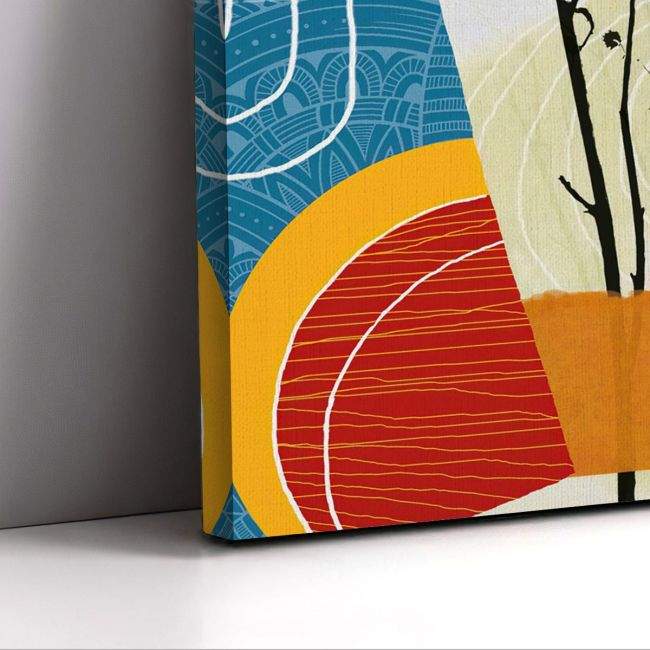 Canvas print Abstract flower synthesis