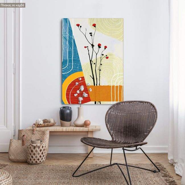 Canvas print Abstract flower synthesis