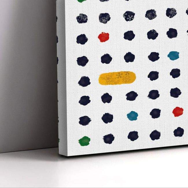 Πίνακας σε καμβά Dots and dashes, λεπτομέρεια