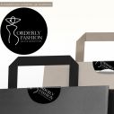 Sticker labelsround, personalized logo for paper bags