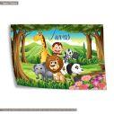 Animal friends with name , poster