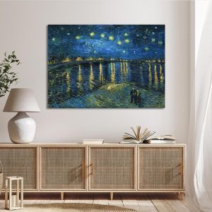 Canvas print Starry night over the Rhône Vincent van Gogh Framed canvas View 1 2