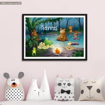 By the campfire, poster