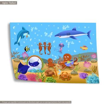 Deep sea and corals , poster 2