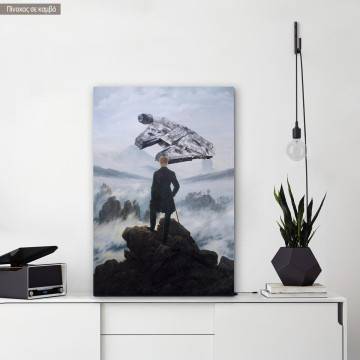 Canvas print The wanderer and the falcon (original Friedrich C. D)
