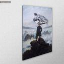 Canvas print The wanderer and the falcon (original Friedrich C. D)