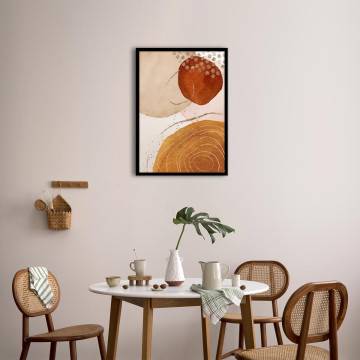 Abstract watercolor with gold details, Poster 2