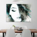 Canvas printWoman's portrait in watercolor