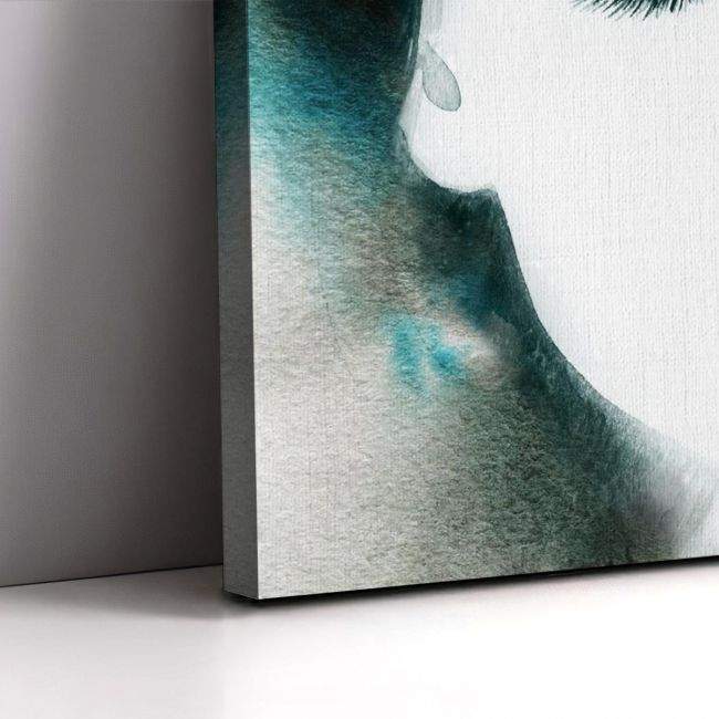 Canvas printWoman's portrait in watercolor