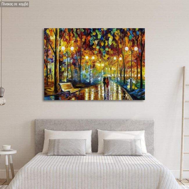 Canvas print Rain reflections