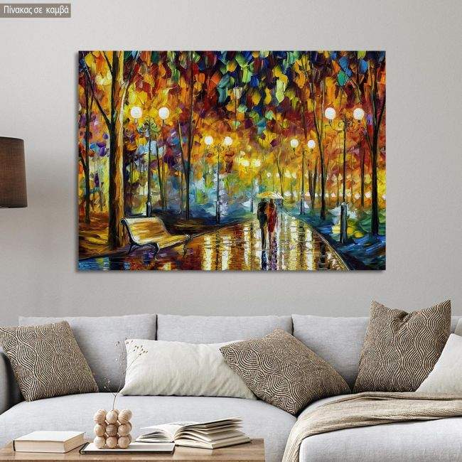 Πίνακας σε καμβά Rain reflections, αντίγραφο σε καμβά, 3