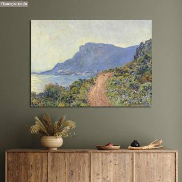 Πίνακας ζωγραφικής La corniche de Monaco, Monet