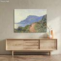 Canvas print La corniche de Monaco, Monet