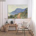 Canvas print La corniche de Monaco, Monet