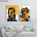 Canvas print Male point of view, two panels