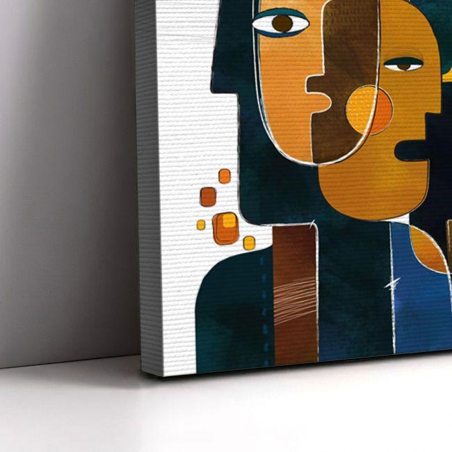 Πίνακας σε καμβά Male point of view, δίπτυχος, γωνία