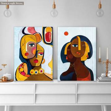Canvas print Female point of view, two panels 2