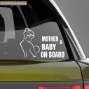 Car sticker Mother and Baby on board