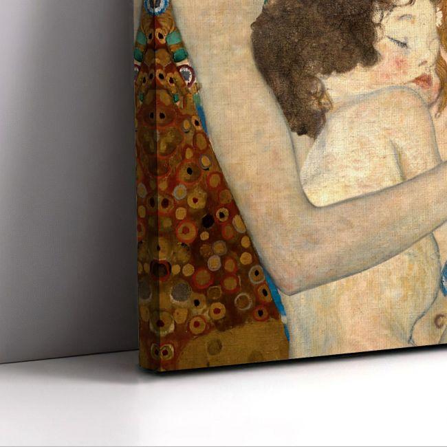 Canvas print Mother and twins, Klimt Gustav