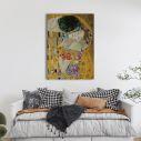 Canvas print The kiss, close up, Klimt Gustav