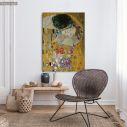 Canvas print The kiss, close up, Klimt Gustav