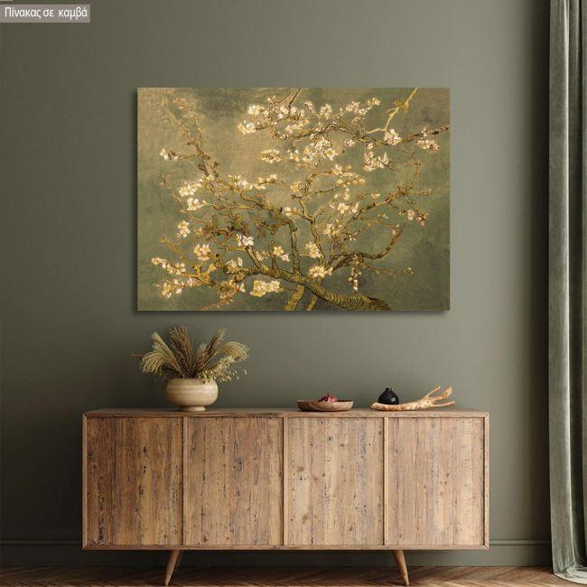 Canvas print Blossoming almond tree (brown), Vincent van Gogh