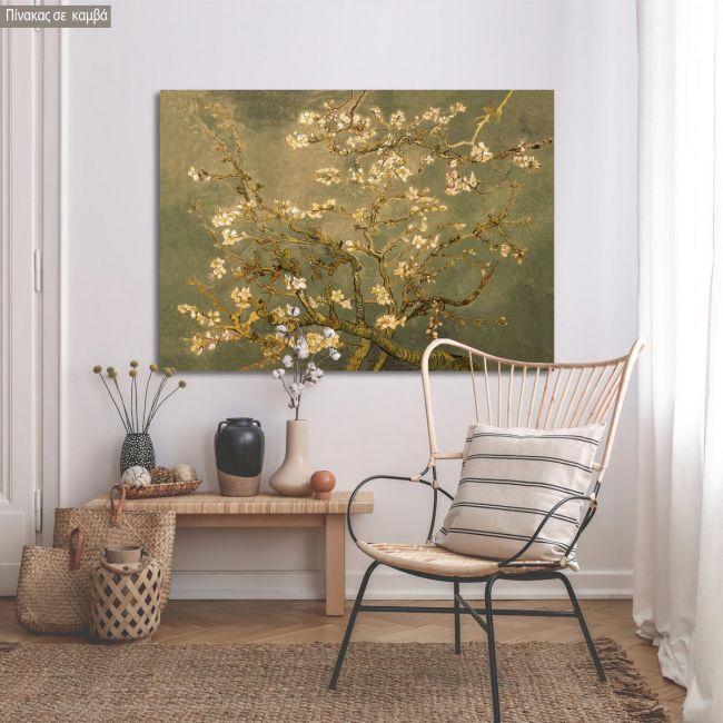 Canvas print Blossoming almond tree (brown), Vincent van Gogh