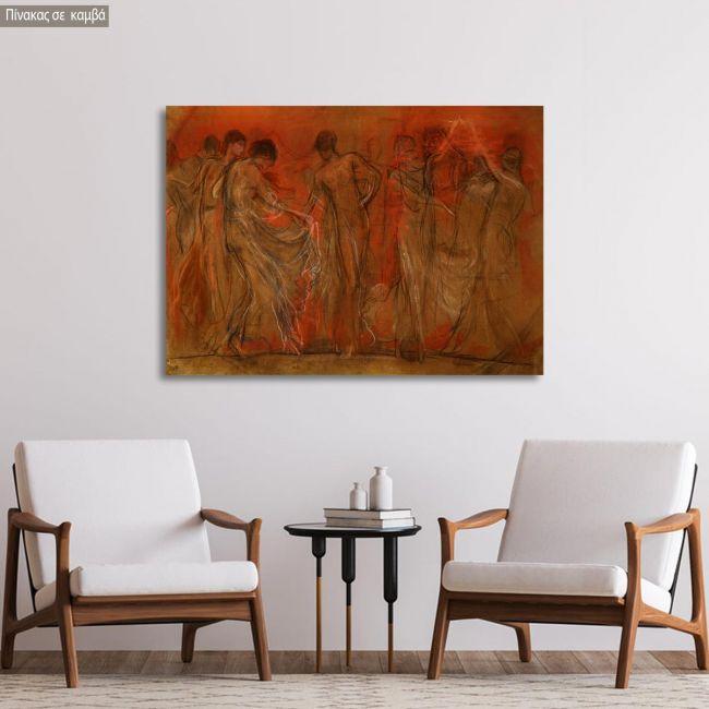 Canvas print The dance of the muses, Gizis
