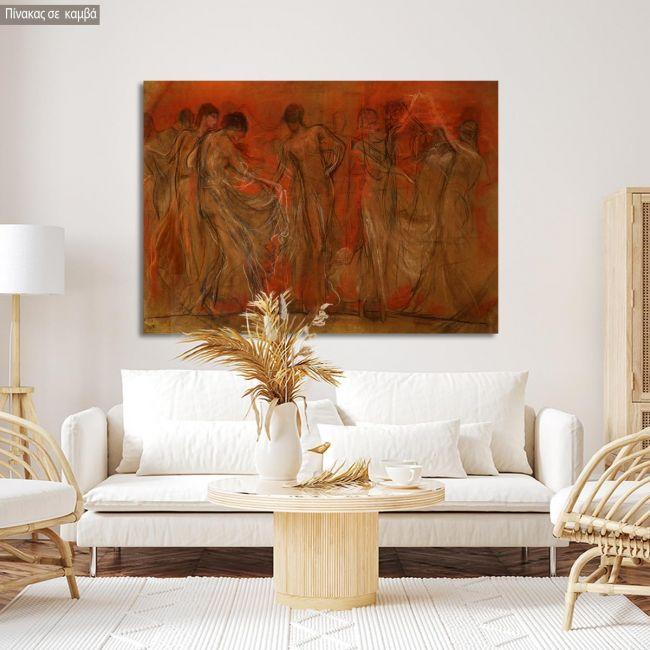 Canvas print The dance of the muses, Gizis