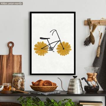 Flower petal powered, κάδρο, μαύρη κορνίζα